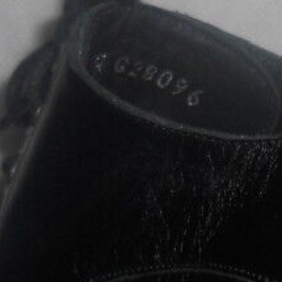 CHANEL Black Leather Cinema Mary Jane Lace Tie Up Pumps Shoes Heels - Picture 10 of 14